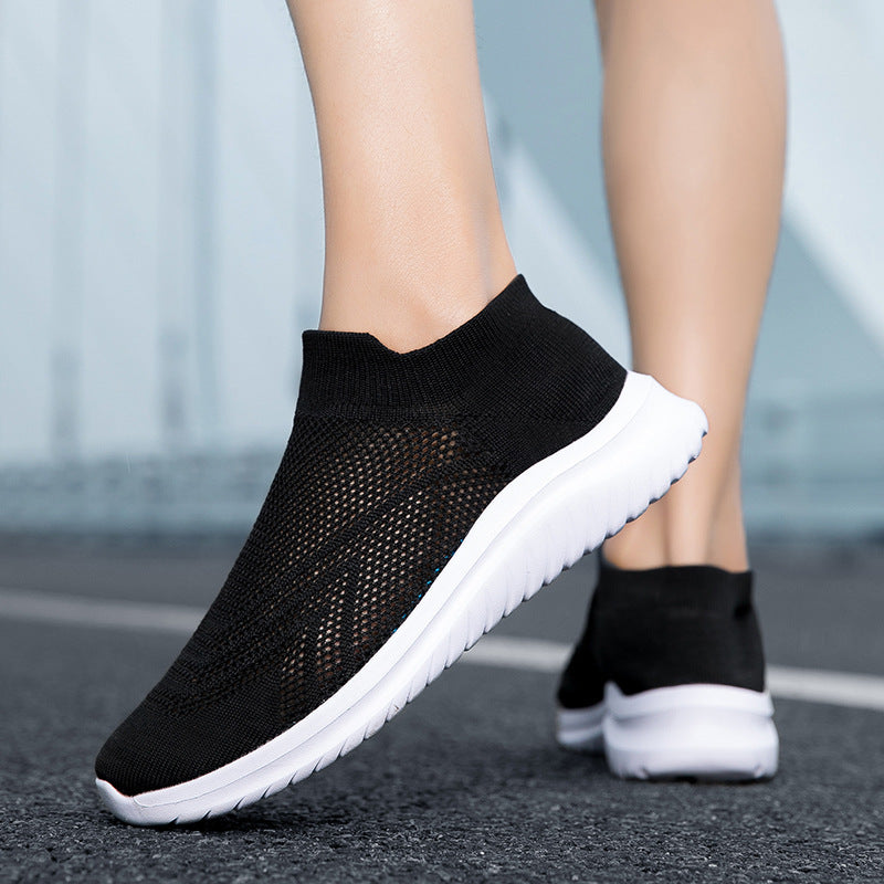 Damen Sportliche Stricksneaker mit sockenähnlicher Passform
