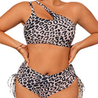 Damen Triangel-Bikini mit modischem Cut-Out und verspieltem Animal-Print R&B