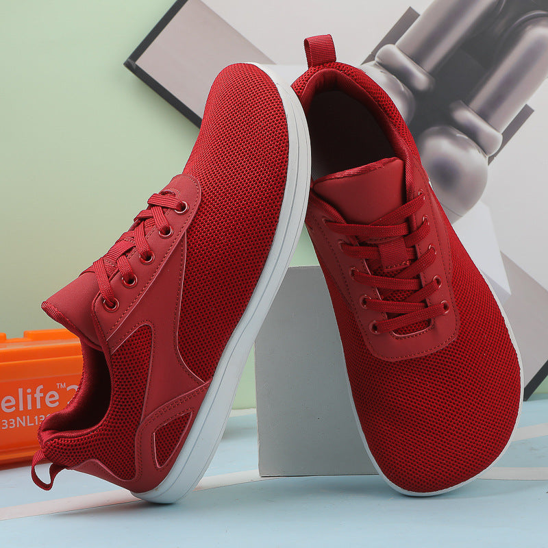 Damen Sportliche Sneaker mit atmungsaktiver Mesh-Oberfläche und rutschfester Sohle R&B