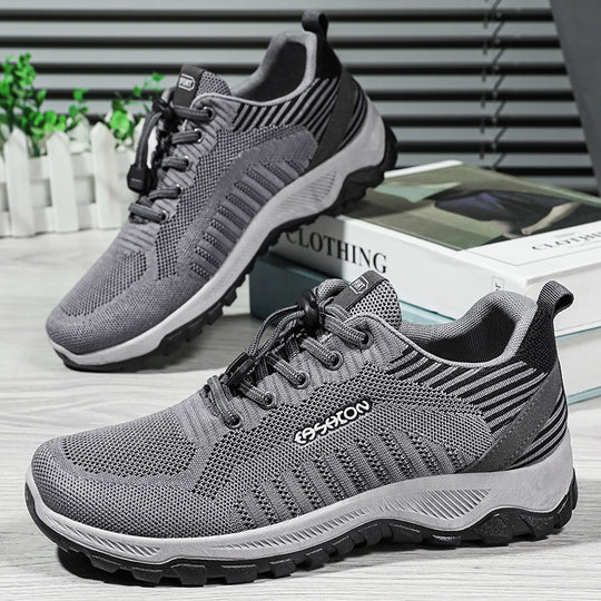 Damen Sportliche Mesh-Laufschuhe mit elastischem Schnürsystem R&B