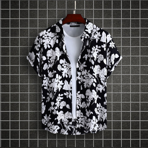 Damen Kurzarmhemd mit floralem Design und lässiger Passform R&B