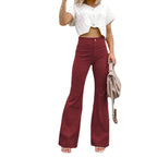 Damen Flared Jeans mit hohem Bund und figurformendem Schnitt R&B
