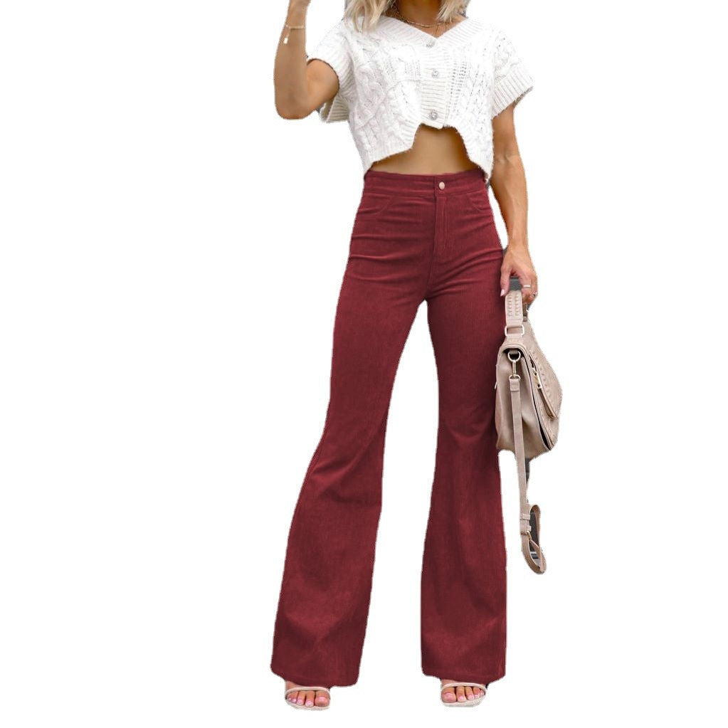 Damen Flared Jeans mit hohem Bund und figurformendem Schnitt R&B