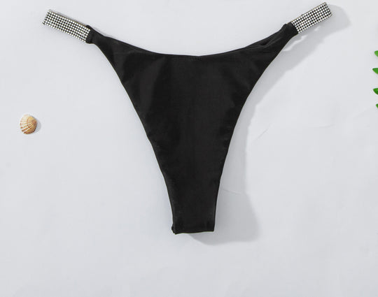 Damen Bikini-Unterteil mit funkelnden Strassdetails R&B