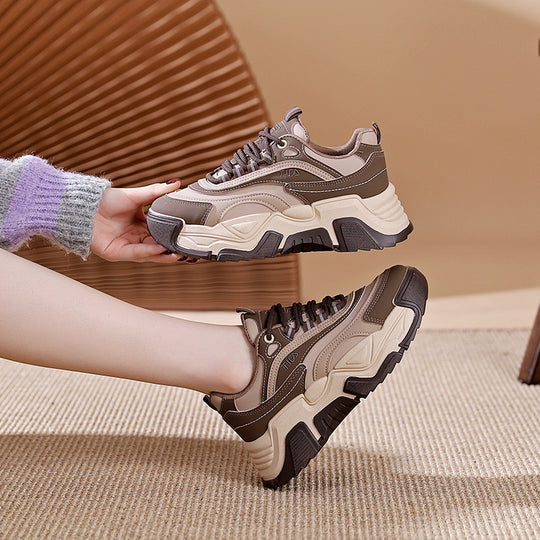 Damen Sportliche Chunky Sneakers mit dämpfender Sohle und atmungsaktivem Obermaterial R&B