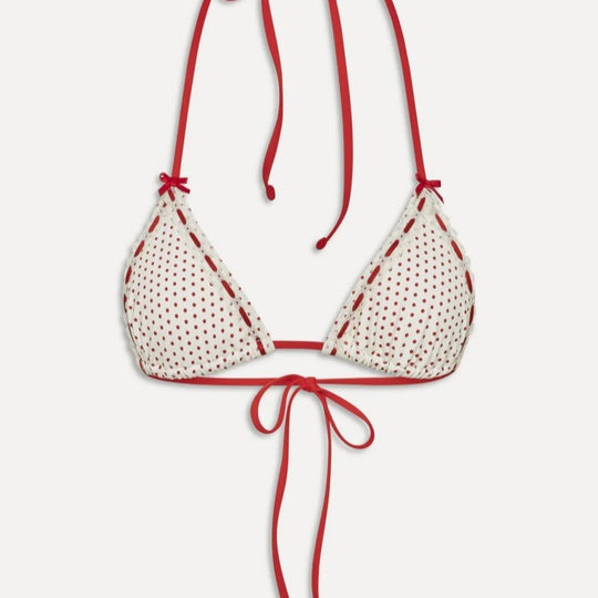 Damen Triangel-Bikini mit kontrastierenden Akzenten R&B