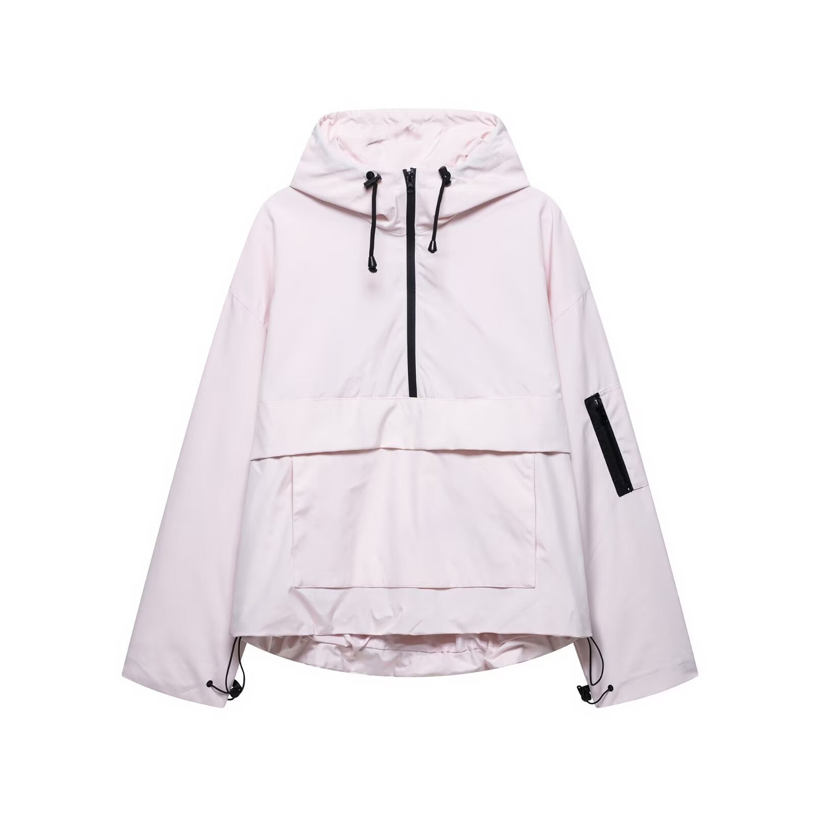 Damen lässige Übergangsjacke mit hohem Kragen und praktischen Taschen R&B
