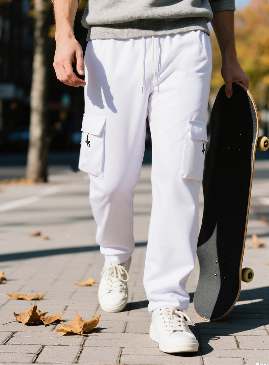 Cargo Jogginghose Herren mit elastischem Bund und Seitentaschen