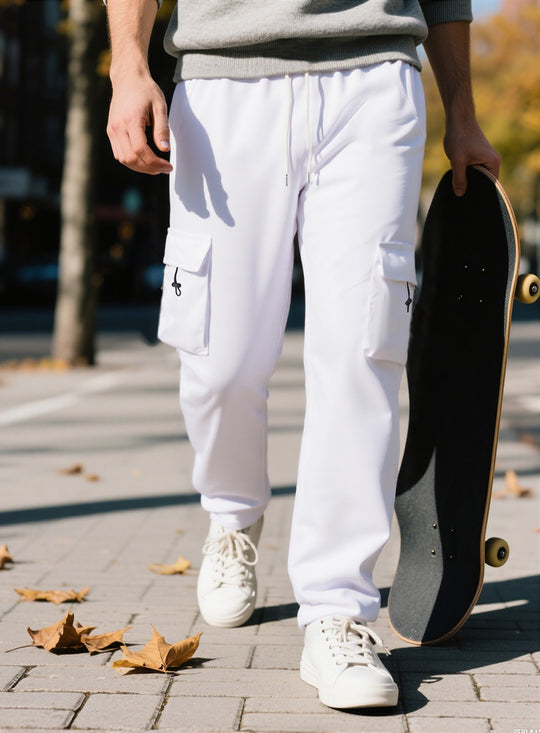 Cargo Jogginghose Herren mit elastischem Bund und Seitentaschen
