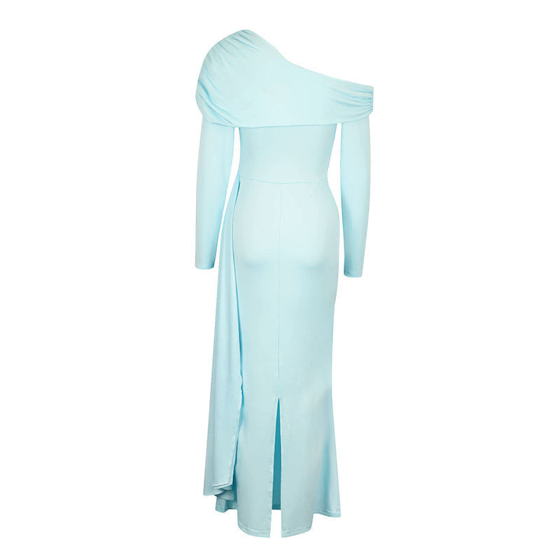 Damen Elegantes Wickelkleid mit asymmetrischem Ausschnitt und raffinierten Rüschendetails R&B