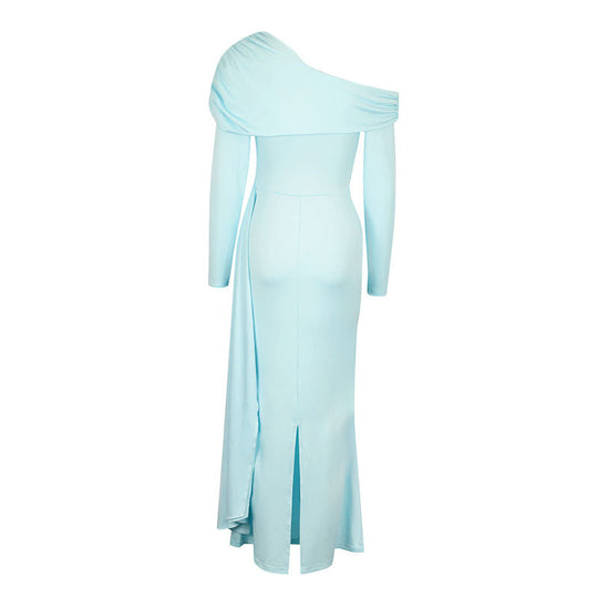 Damen Elegantes Wickelkleid mit asymmetrischem Ausschnitt und raffinierten Rüschendetails R&B