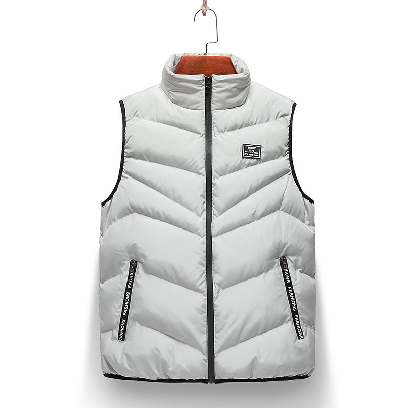 Damen gesteppte Weste mit hohem Kragen und seitlichen Reißverschlusstaschen R&B