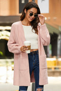 Damen Langer Strickcardigan mit weichem Griff und praktischen Taschen R&B