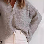 Damen lässiger Strickpullover R&B