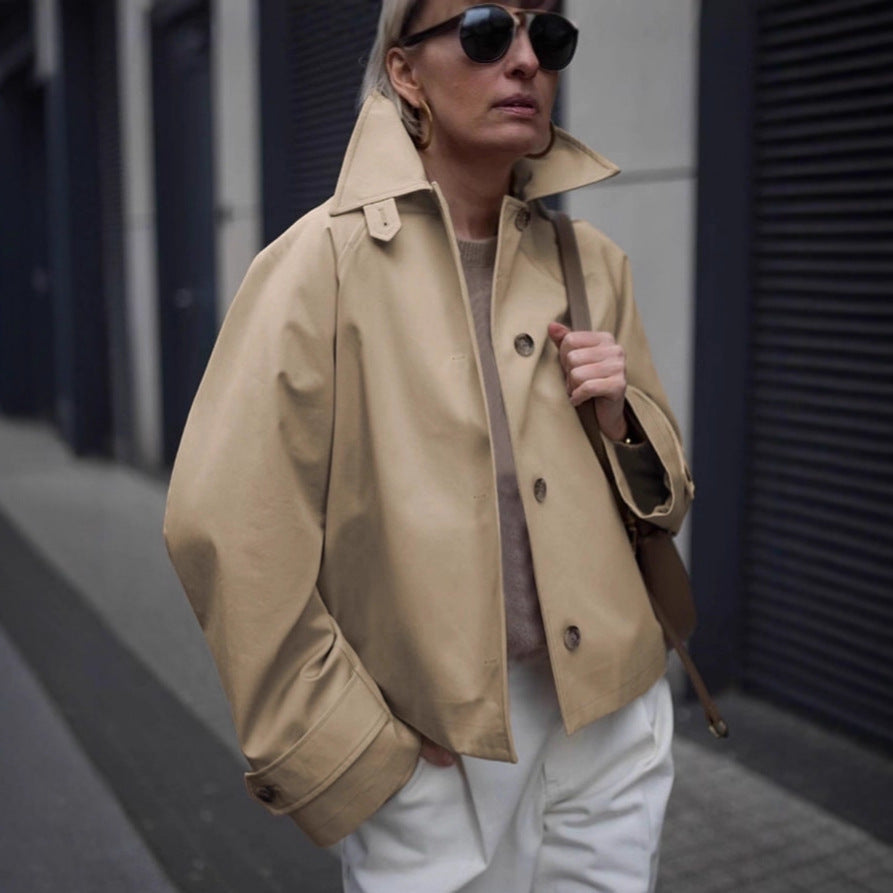 Damen Urbanistische Freizeitjacke mit hohem Kragen R&B