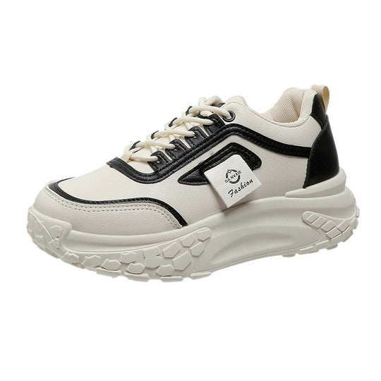 Damen Sportliche Trend Sneakers mit dickem Sohlenprofil und atmungsaktiver Oberfläche R&B