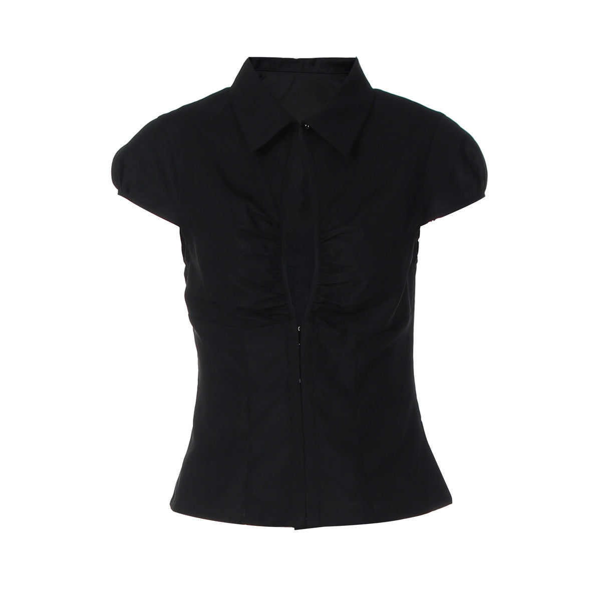 Damen Elegantes tailliertes Blusenshirt mit einem Reißverschluss R&B