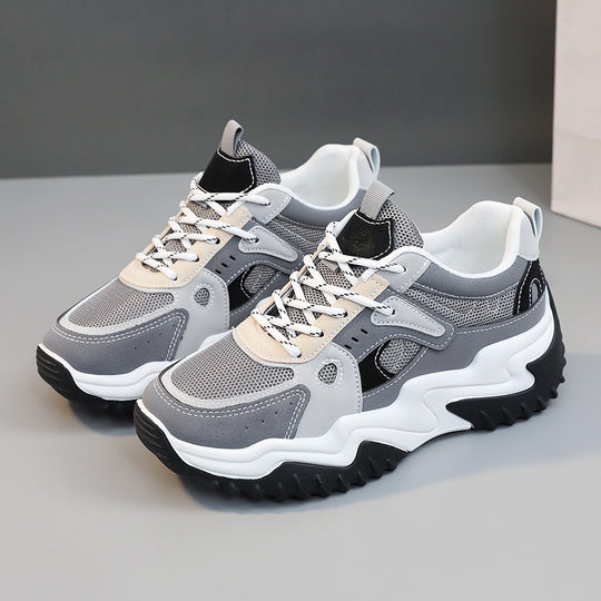 Damen Sportliche Sneakers mit atmungsaktiver Netzstruktur und griffiger Sohle R&B