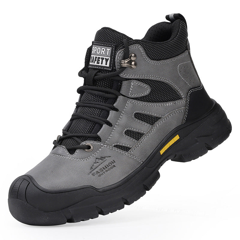 Herren Sicherheits-Hiking-Schuhe mit dämpfender Sohle und verstärktem Knöchel R&B
