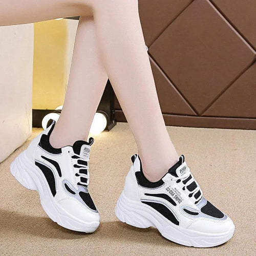 Damen Sportliche Plateau Sneakers mit dämpfender Sohle für optimalen Komfort R&B