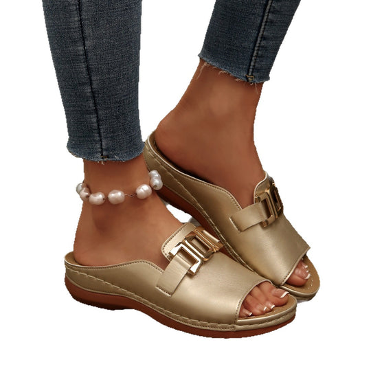 Damen Komfortable Slide Sandalen R&B