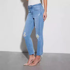 Damen Ripped Jeans mit elegantem Schnitt und modischen Details R&B