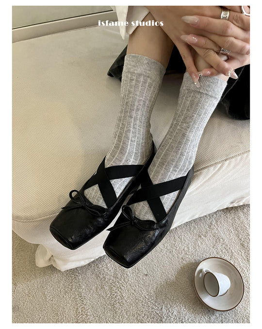 Damen Ballerinas mit elegantem Riemendesign und verbessertem Komfort R&B