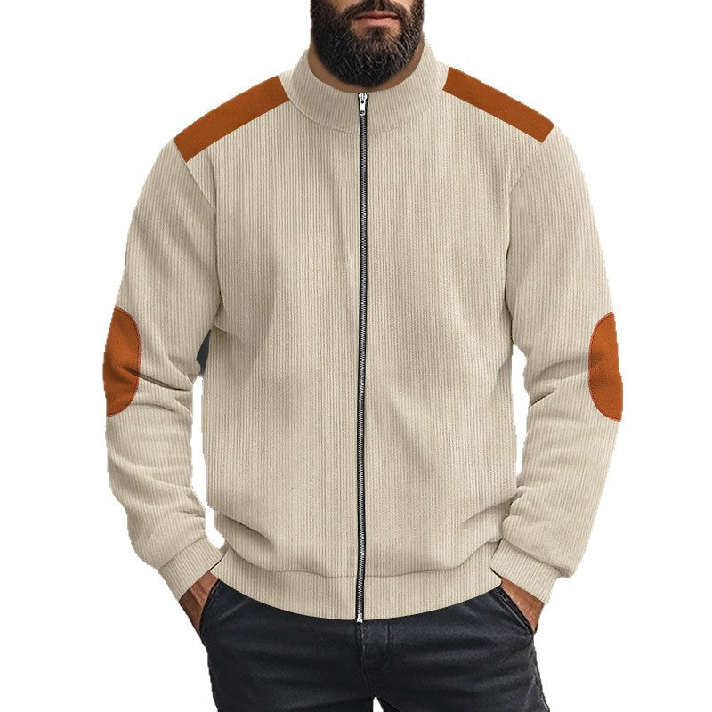 Herren Sportliche Jacke mit Reißverschluss und modischen Akzenten R&B