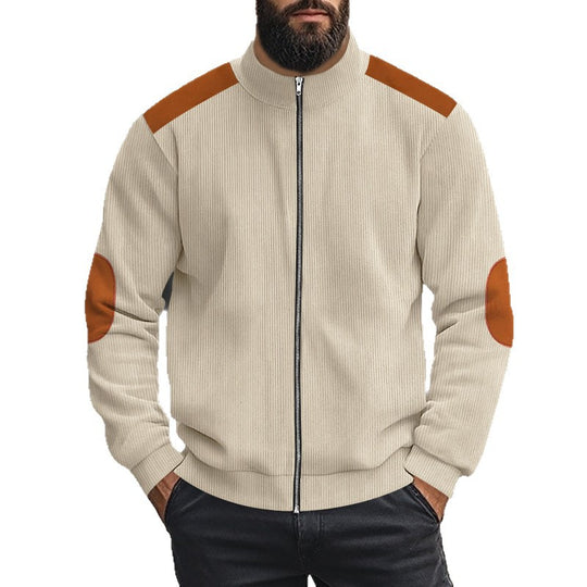 Herren Sportliche Jacke mit Reißverschluss und modischen Akzenten R&B