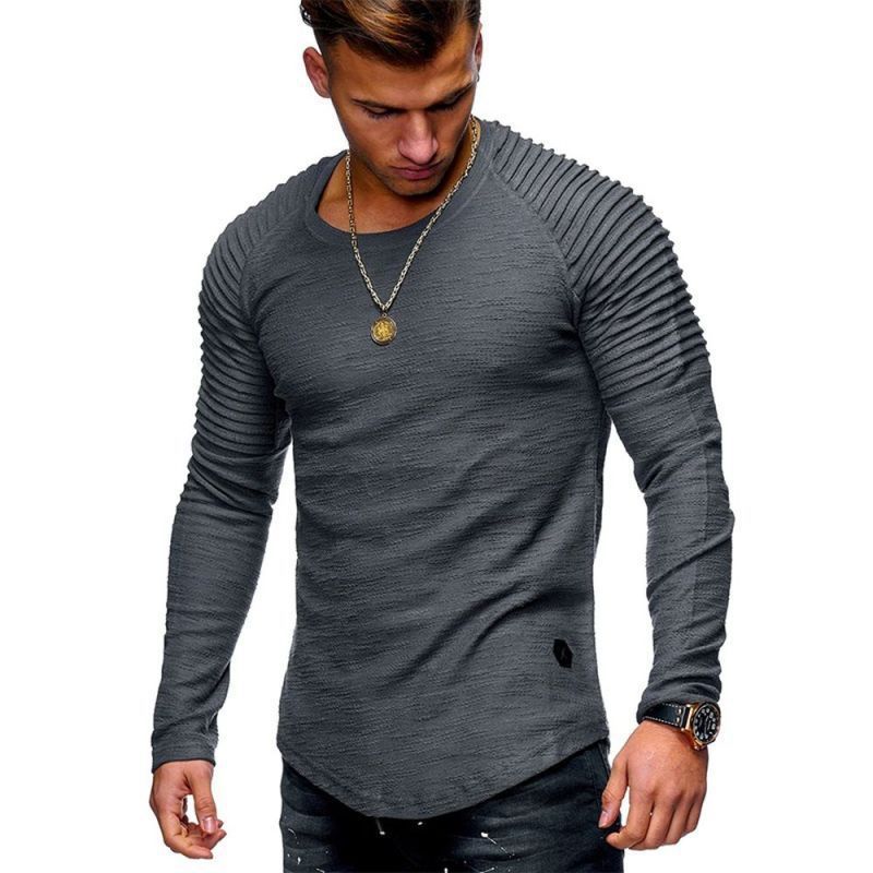 Herren Langarmshirt mit strukturiertem Design R&B