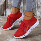 Damen Modische und atmungsaktive Sneakers mit elastischem Obermaterial R&B