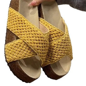 Damen Komfortable und stylische Clogs mit geflochtenem Obermaterial R&B