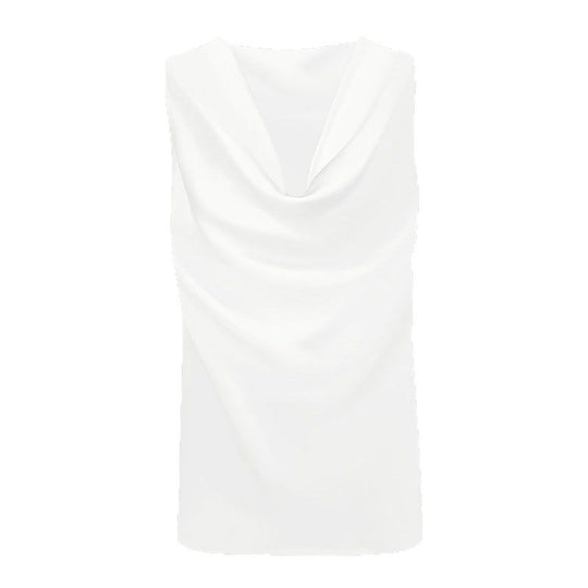 Damen elegant drapiertes Top R&B