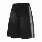 Damen Sportliche Shorts mit elastischem Bund und gestreiftem Design