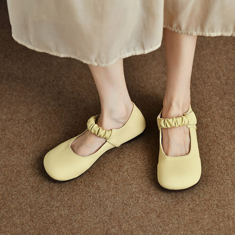 Damen elegante Ballerinas mit elastischem Riemen R&B