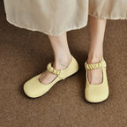 Damen elegante Ballerinas mit elastischem Riemen