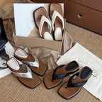 Damen Modische Zehentrenner-Sandalen mit trendigem Design und rutschfester Sohle