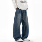 Damen Weit geschnittene Denim-Jeans im Vintage-Stil