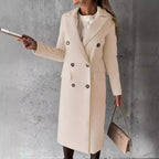 Damen Eleganter doppelt-gesetzter Trenchcoat R&B