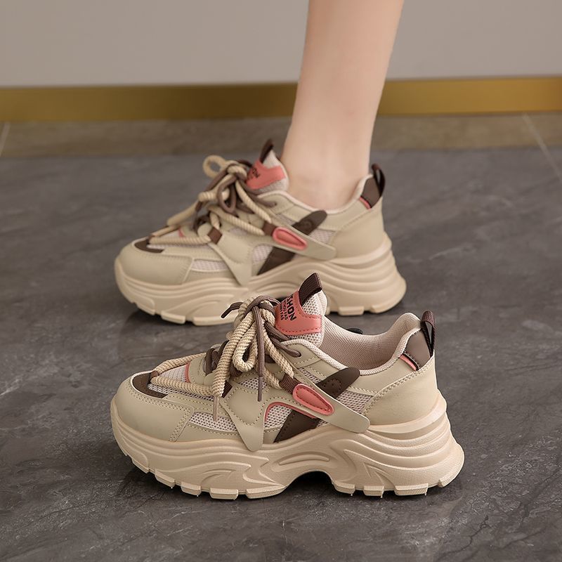Damen Sportliche Chunky Sneaker mit atmungsaktivem Mesh und weicher Sohle R&B