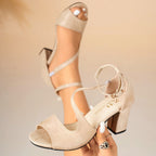Damen elegante High Heels mit modischen Riemchen R&B