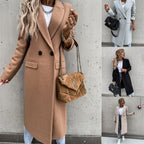 Damen eleganter Wollmantel im Oversized-Stil R&B
