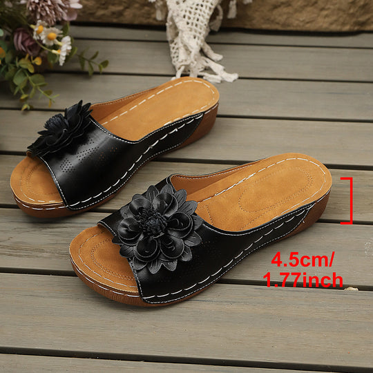 Damen Komfortable und dekorative Mules mit floralem Design R&B