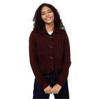 Damen Grobstrickjacke mit dekorativen Knopfdetails und praktischen Taschen R&B