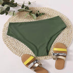 Damen Hochgeschnittener Bikini-Slip mit bequemem Bund R&B