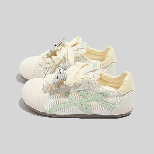 Damen Sportliche Sneakers mit verspieltem Schleifenakzent und atmungsaktivem Mesh-R&B