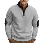 Herren Sportpullover mit Stehkragen R&B