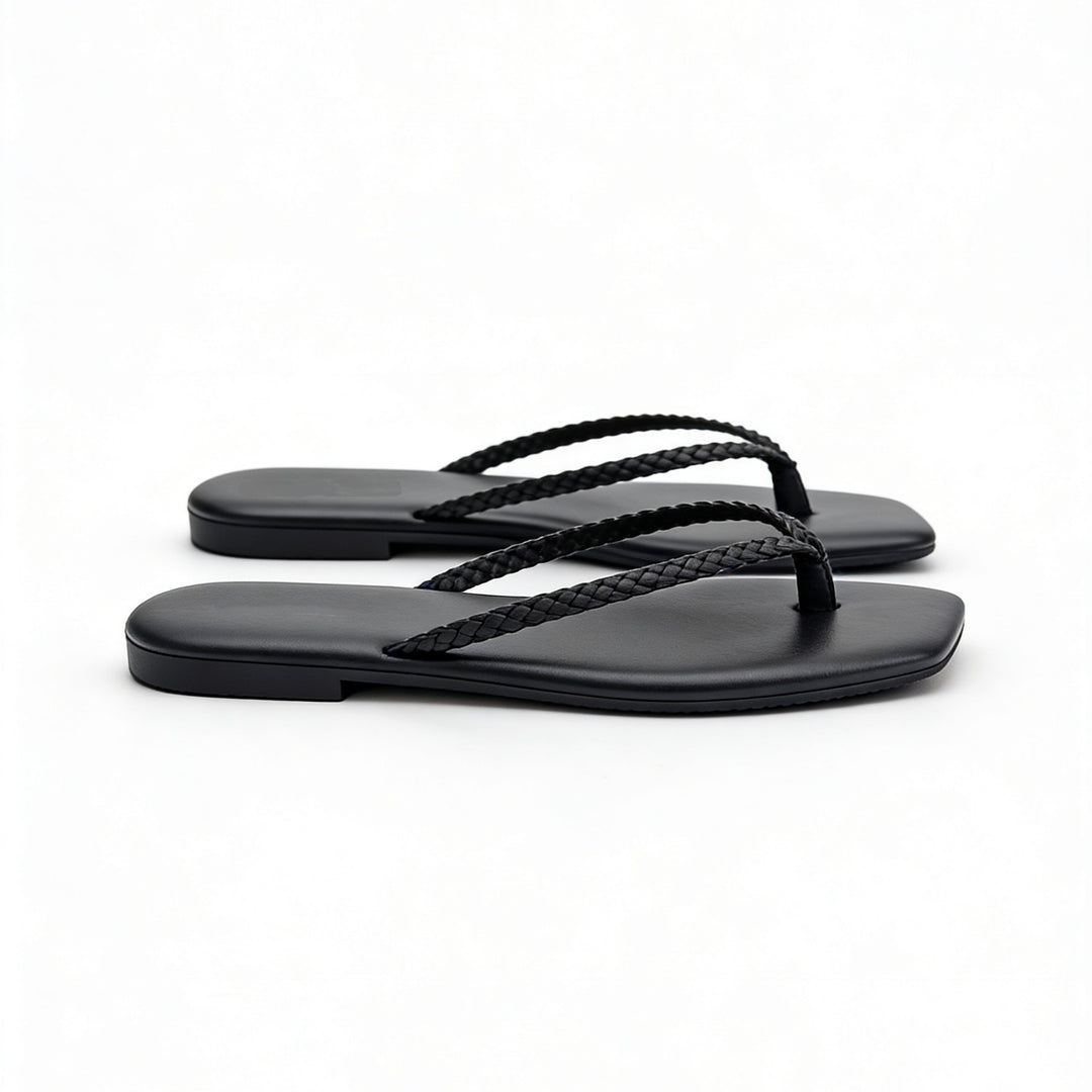 Damen Minimalistische Zehentrenner-Sandalen mit ergonomischem Design R&B