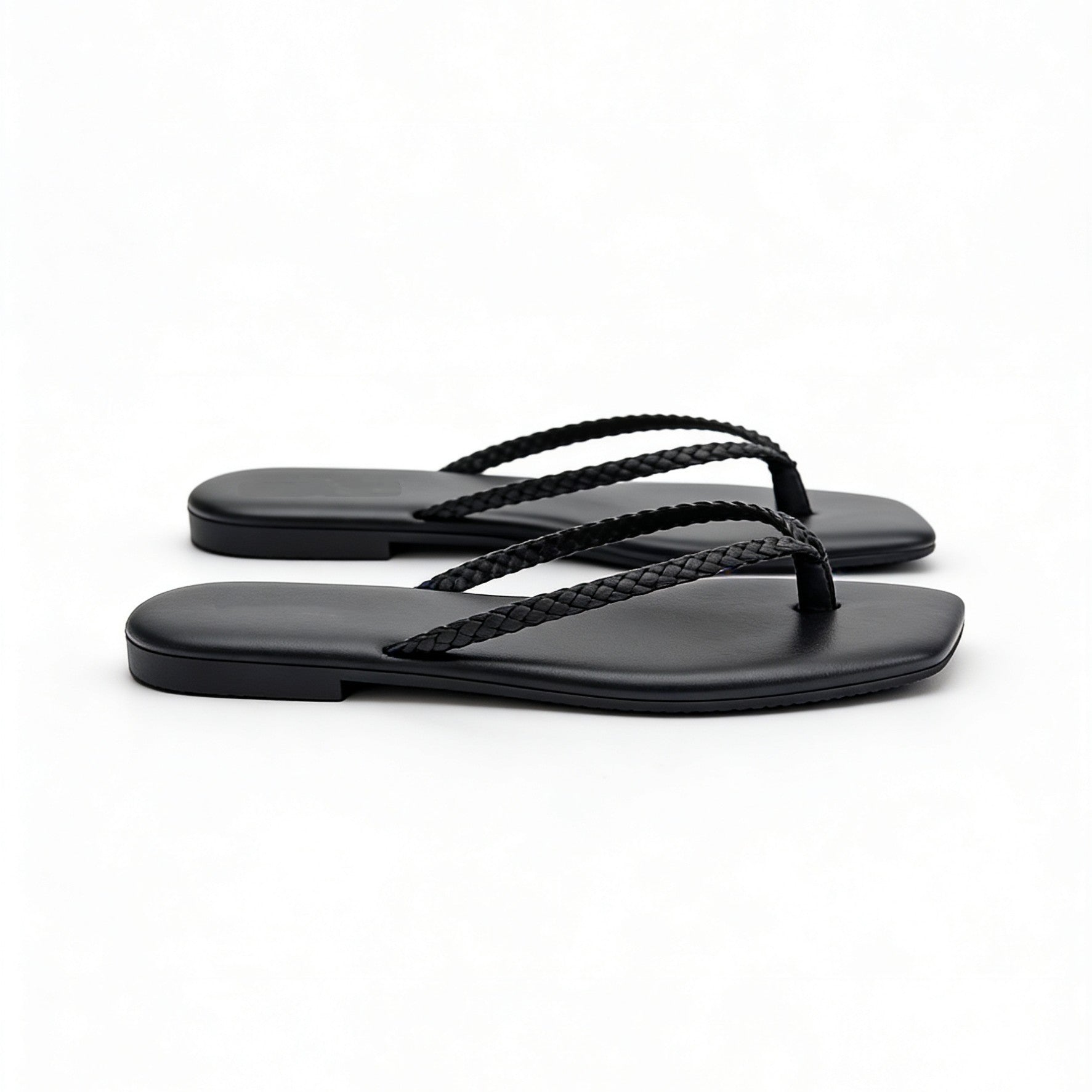 Damen Minimalistische Zehentrenner-Sandalen mit ergonomischem Design R&B