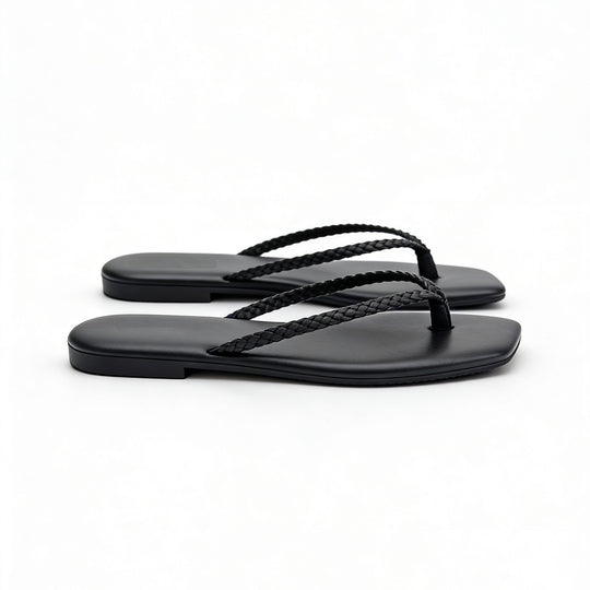 Damen Minimalistische Zehentrenner-Sandalen mit ergonomischem Design R&B